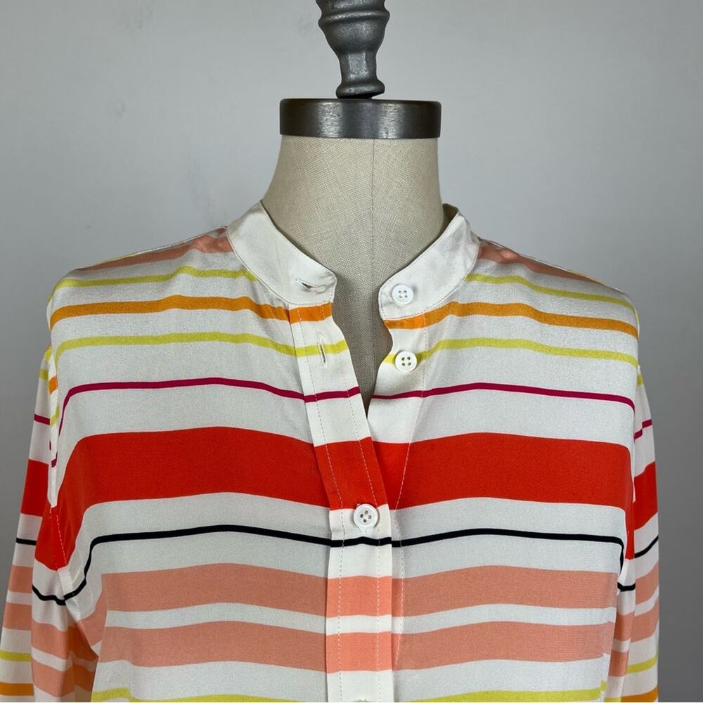 Equipment Stripe Essential Silk Button Down Shirt - image 3